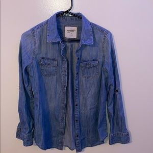 jean button up shirt